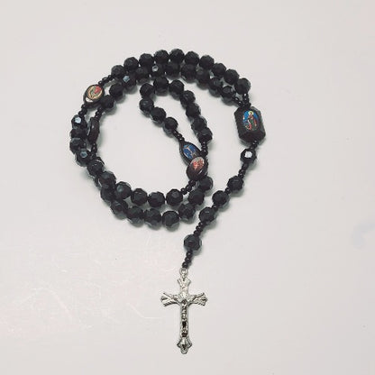 ROSARY CLEAR/w SAINT
