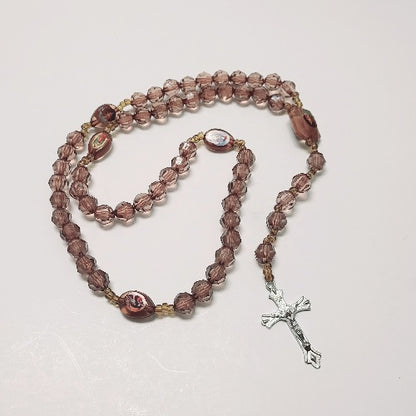 ROSARY CLEAR/w SAINT