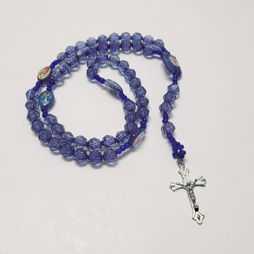 ROSARY CLEAR/w SAINT